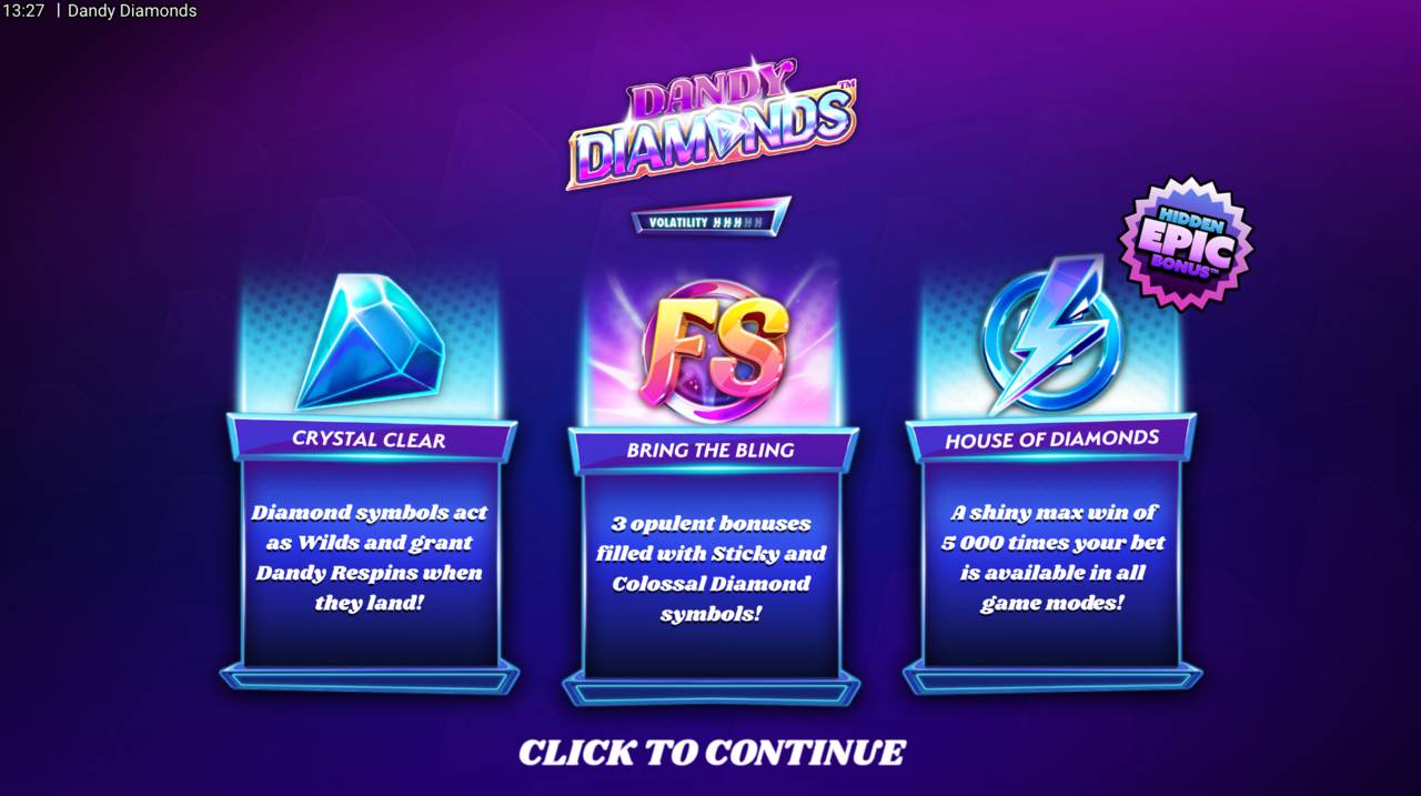 Dandy Diamonds (Hacksaw Gaming) Image 2